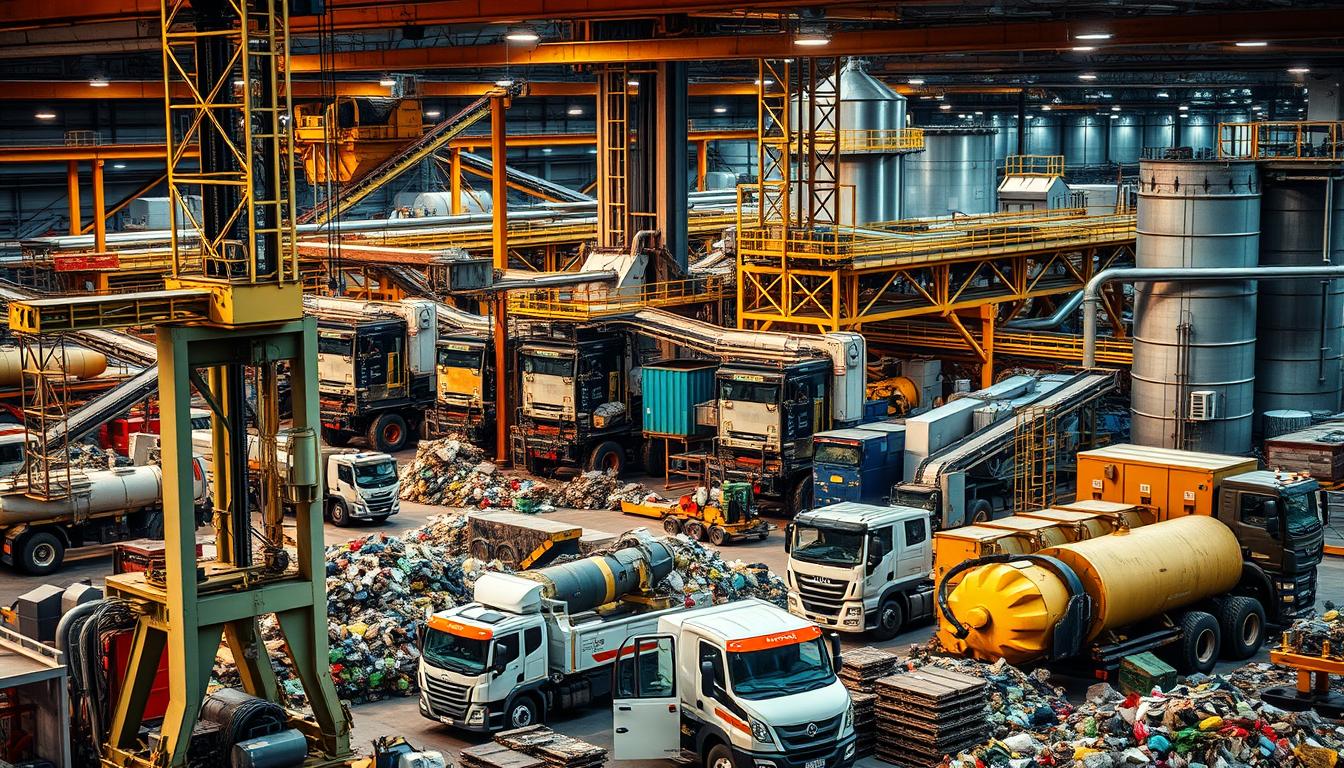 atık yönetimi tesis ekipmanları